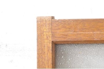 ビンテージ建具　大正ロマン　レトロな空間づくりにオススメのガラス戸2枚セット(引き戸、ヴィンテージ)(R-072921)