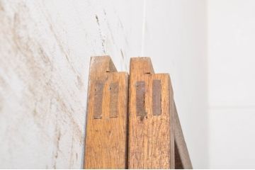 ビンテージ建具　大正ロマン　レトロな空間づくりにオススメのガラス戸2枚セット(引き戸、ヴィンテージ)(R-072921)