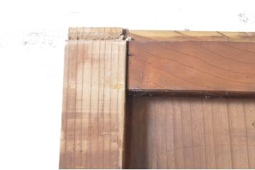 アンティーク建具　落ち着いた和の空間を演出するガラス帯戸2枚セット(引き戸、板戸)(R-072922)