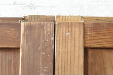 アンティーク建具　落ち着いた和の空間を演出するガラス帯戸2枚セット(引き戸、板戸)(R-072922)