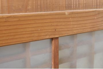アンティーク建具　落ち着いた和の空間を演出するガラス帯戸2枚セット(引き戸、板戸)(R-072923)