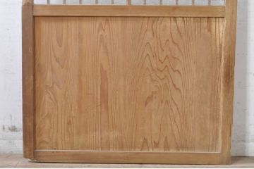 アンティーク建具　落ち着いた和の空間を演出するガラス帯戸1枚(引き戸、板戸)(R-072924)