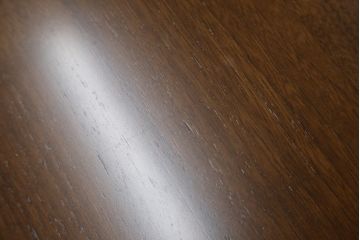 中古　カリモク家具(karimoku)　domani(ドマーニ)　Excel-Life(エクセルライフ)　ウォールナット材　直線のシルエットが印象的なダイニングテーブル(食卓、作業台、机、4人掛け、6人掛け)(定価約56万円)(R-072925)