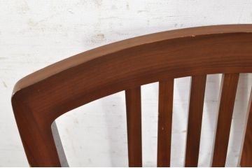 中古　カリモク家具(karimoku)　domani(ドマーニ)　Excel-Life(エクセルライフ)　ウォールナット材　シンプルなデザインが美しいダイニングチェア2脚セット(椅子、イス、いす、バラ売り可能)(定価2脚で約26万円)(R-072926)