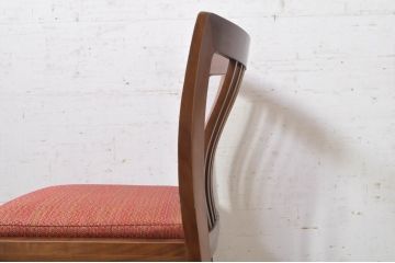 中古　カリモク家具(karimoku)　domani(ドマーニ)　Excel-Life(エクセルライフ)　ウォールナット材　シンプルなデザインが美しいダイニングチェア2脚セット(椅子、イス、いす、バラ売り可能)(定価2脚で約26万円)(R-072926)