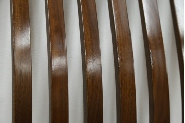 中古　カリモク家具(karimoku)　domani(ドマーニ)　Excel-Life(エクセルライフ)　ウォールナット材　シンプルなデザインが美しいダイニングチェア2脚セット　定価(2脚合計)約26万円　(R-072926)