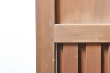 アンティーク建具　美しい木味が魅力的な無双戸4枚セット(引き戸、板戸、格子戸)(R-072935)