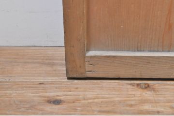 アンティーク建具　美しい木味が魅力的な無双戸4枚セット(引き戸、板戸、格子戸)(R-072935)