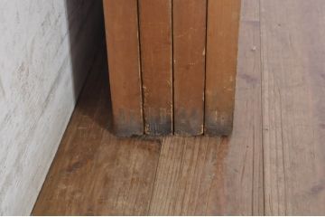 アンティーク建具　美しい木味が魅力的な無双戸4枚セット(引き戸、板戸、格子戸)(R-072935)