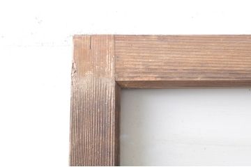 アンティーク建具　大正ロマン　古い木味がどこか懐かしさを感じるガラス戸2枚セット(引き戸)(R-072939)