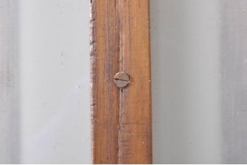 アンティーク建具　大正ロマン　古い木味がどこか懐かしさを感じるガラス戸2枚セット(引き戸)(R-072939)