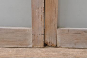 アンティーク建具　大正ロマン　ノスタルジックな雰囲気溢れるガラス窓3枚セット(引き戸、ガラス戸)(R-072940)
