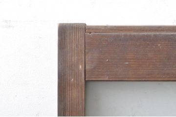 アンティーク建具　どこか懐かしい雰囲気漂うガラス窓2枚セット(引き戸、ガラス戸)(R-072941)