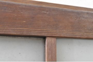 アンティーク建具　どこか懐かしい雰囲気漂うガラス窓2枚セット(引き戸、ガラス戸)(R-072941)