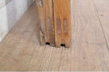 アンティーク建具　大正ロマン　どこか懐かしい雰囲気漂うガラス窓2枚セット(引き戸、ガラス戸)(R-072942)