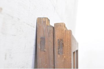 アンティーク建具　大正ロマンの空間づくりに活躍するガラス窓2枚セット(引き戸、ガラス戸)(R-072943)