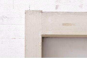 アンティーク建具　ペイント仕上げ限定　大正ロマンな空間づくりにおすすめのガラス窓2枚セット(引き戸、ガラス戸)(R-072944)