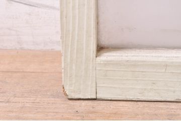 アンティーク建具　ペイント仕上げ限定　大正ロマンな空間づくりにおすすめのガラス窓2枚セット(引き戸、ガラス戸)(R-072944)