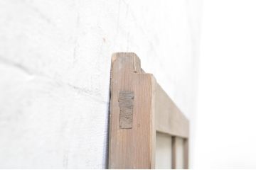 アンティーク建具　大正ロマン　どこか懐かしい雰囲気漂うガラス窓1枚(引き戸、ガラス戸)(R-072945)
