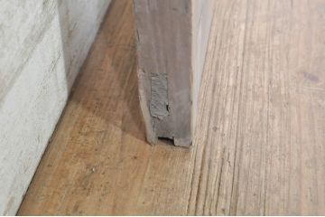アンティーク建具　大正ロマン　どこか懐かしい雰囲気漂うガラス窓1枚(引き戸、ガラス戸)(R-072945)
