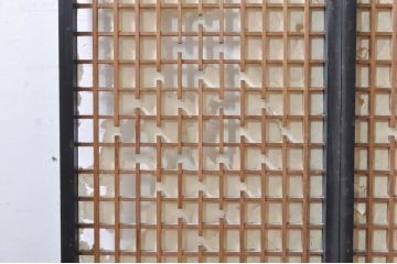アンティーク建具　上質な和の空間を演出する書院障子戸4枚セット(引き戸、書院戸、窓)(R-072946)
