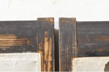 アンティーク建具　上質な和の空間を演出する書院障子戸4枚セット(引き戸、書院戸、窓)(R-072946)