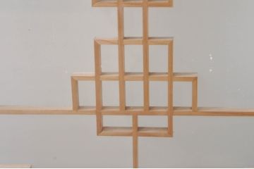 アンティーク建具　両面ガラス　お洒落な雰囲気を演出する書院戸4枚セット(引き戸、ガラス戸、窓)(R-072948)