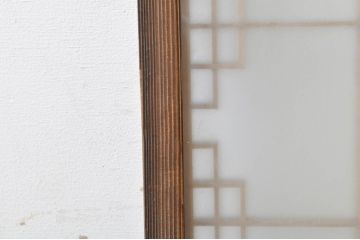 アンティーク建具　両面ガラス　お洒落な雰囲気を演出する書院戸4枚セット(引き戸、ガラス戸、窓)(R-072948)