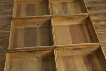 和製アンティーク　横に並べても使える!!　引き出し18杯　レトロな見た目と収納力が魅力的な収納箪笥　(R-072954)