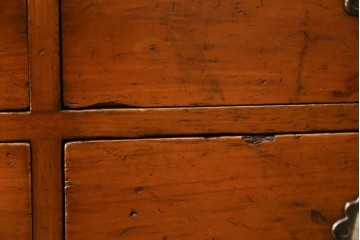 和製アンティーク　横に並べても使える!!　引き出し18杯　レトロな見た目と収納力が魅力的な収納箪笥　(R-072954)