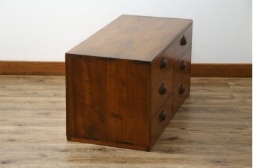 和製アンティーク　レトロな雰囲気溢れる収納箪笥　(R-072957)