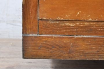 和製ビンテージ　レトロな佇まいが素敵な収納棚(サイドボード、サイドキャビネット、食器棚、収納棚、飾り棚、戸棚、引き出し、ヴィンテージ)(R-072958)