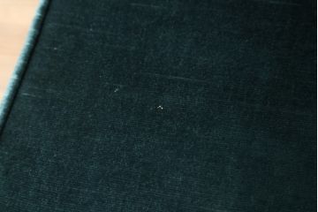 中古　松本民芸家具　洋館に似合う佇まいのD型布張り椅子(アームチェア、1人掛けソファ)(R-072966)