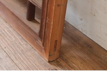 アンティーク建具　雲に鳳凰の図　村上壽作　和の空間を彩る彫刻欄間1枚(明かり取り、明り取り、在銘有り)(R-072979)