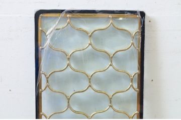 未使用品　陽炎(かげろう)　デットストック品のステンドグラス(建具、ドア、窓、照明、衝い立て、衝立、つい立て)(定価約7万9千円)(R-072985)