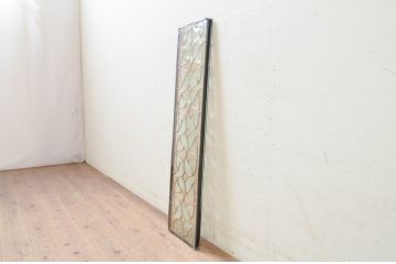 未使用品　風車(かざぐるま)　デットストック品のステンドグラス(建具、ドア、窓、照明、衝い立て、衝立、つい立て)(定価約7万9千円)(R-072989)