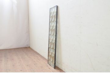 未使用品　二重丸(にじゅうまる)　デットストック品のステンドグラス(建具、ドア、窓、照明、衝い立て、衝立、つい立て)(定価約7万9千円)(R-072990)