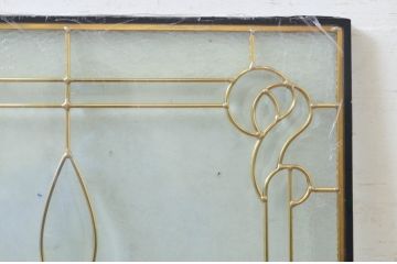 未使用品　飛鳥(あすか)　デットストック品のステンドグラス(建具、ドア、窓、照明、衝い立て、衝立、つい立て)(定価約9万6千円)(R-072991)