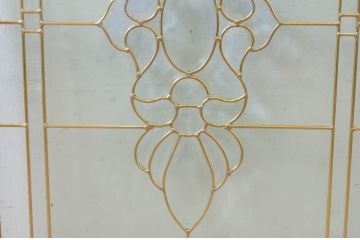 未使用品　大和(やまと)　デットストック品のステンドグラス(建具、ドア、窓、照明、衝い立て、衝立、つい立て)(定価約9万6千円)(R-072993)