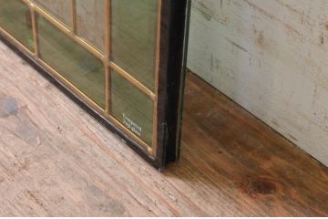未使用品　赤い牡丹(あかいぼたん)　デットストック品のステンドグラス(建具、ドア、窓、照明、衝い立て、衝立、つい立て)(定価約12万円)(R-072998)
