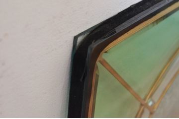 未使用品　窓辺の蔓薔薇(まどべのつるばら)　デットストック品のステンドグラス(建具、ドア、窓、照明、衝い立て、衝立、つい立て)(定価約12万円)(R-072999)