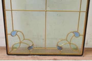未使用品　万華鏡(まんげきょう)　デットストック品のステンドグラス(建具、ドア、窓、照明、衝い立て、衝立、つい立て)(定価約12万円)(R-073001)
