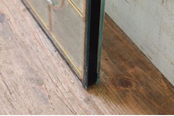 未使用品　黄金の孔雀(おうごんのくじゃく)　デットストック品のステンドグラス(建具、ドア、窓、照明、衝い立て、衝立、つい立て)(定価約15万円)(R-073003)