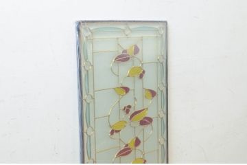 未使用品　木の実(きのみ)　デットストック品のステンドグラス(建具、ドア、窓、照明、衝い立て、衝立、つい立て)(定価約15万円)(R-073007)