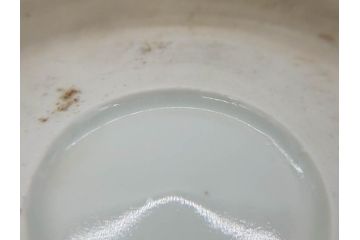 江戸後期〜幕末　伊万里　染付　山水図　約14cm　4.4寸　細やかな意匠が施された上品な雰囲気を高めるなます皿5枚セット(深皿、和皿、和食器、四寸四分)(R-073011)