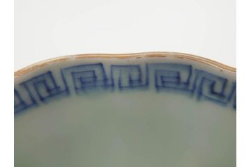 江戸後期〜幕末　伊万里　染付　山水図　藍色の濃淡が美しいそば猪口5客セット(蕎麦猪口、湯呑み、湯のみ、和食器)(R-073015)