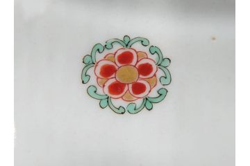 江戸期　古伊万里　柿右衛門手　竹梅図の色絵が可愛らしい向付3客セット(小鉢、八角、和食器)(R-073018)