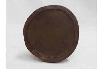 仏師　彫刻家　大内青圃　龍女献珠像　なめらかなフォルムと柔らかい表情が印象的なブロンズ像(置物、オブジェ、共箱付き)(R-073024)