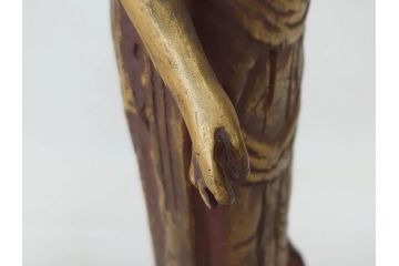 彫刻家　北村西望　聖観世音菩薩　鍍金　細部までこだわりを感じるブロンズ像(観音像、仏像、置物、オブジェ、共箱付き)(R-073025)