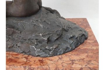 銘有　裸婦像　高さ約29.5cm　重量約10.72kg　細かい所まで丁寧につくられた上品な雰囲気のブロンズ像(置物、オブジェ、女性像、箱なし)(R-073028)